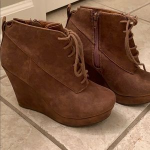 Wedge booties